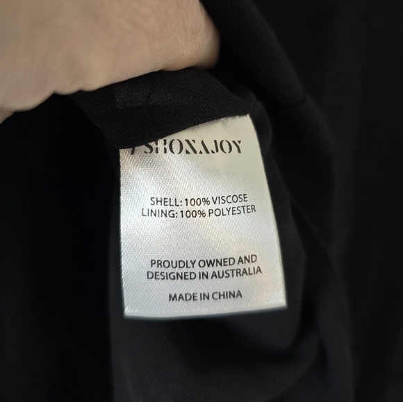 NWT Shona Joy Revolve Giselle Ruched Halter Mini Dress Black 4 - Picture 9 of 11